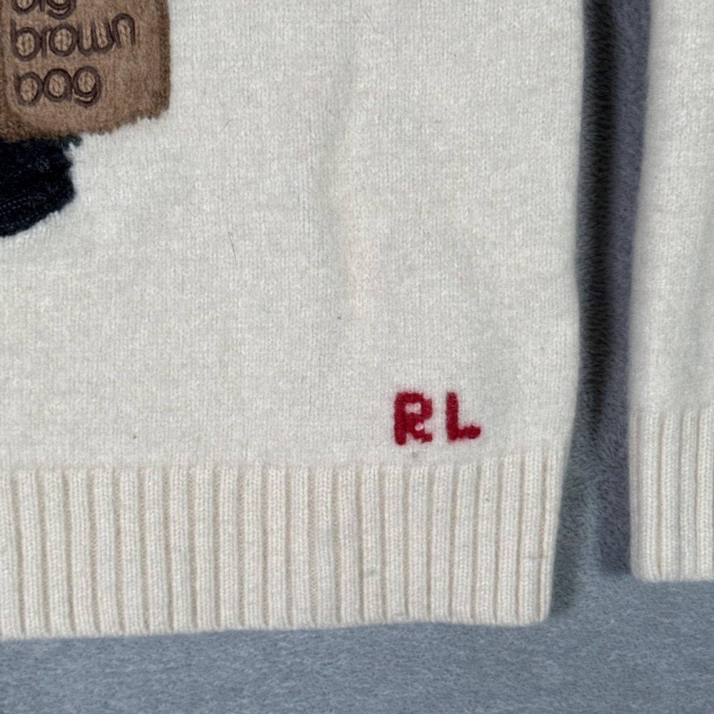 Ralph Lauren Sweater Womens Fits S Cashmere Turtleneck Bear Bloomingdales SHRUNK - Picture 3 of 10